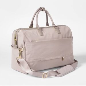 Open Story taupe signature weekend bag